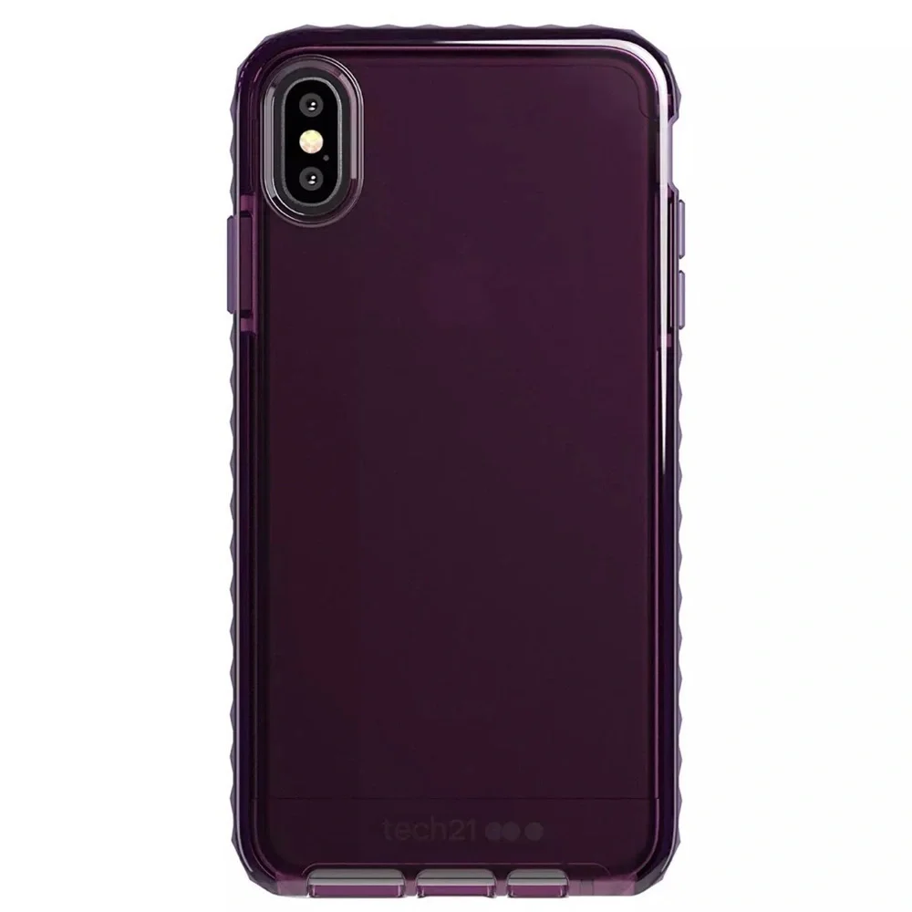 Tech21 EvoRox FlexShock Cherry Red and Deep Purple iPhone XS Max Cases